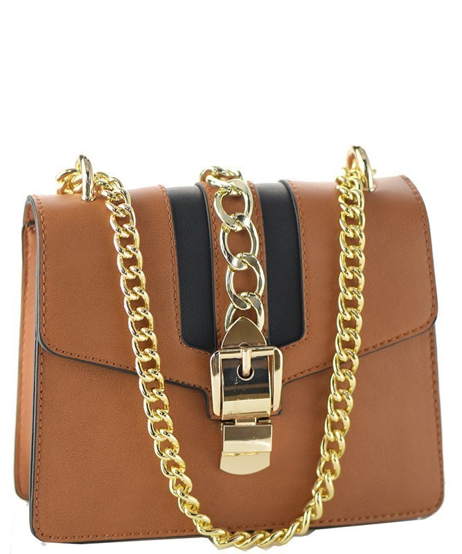 shoulder bag with chain handle